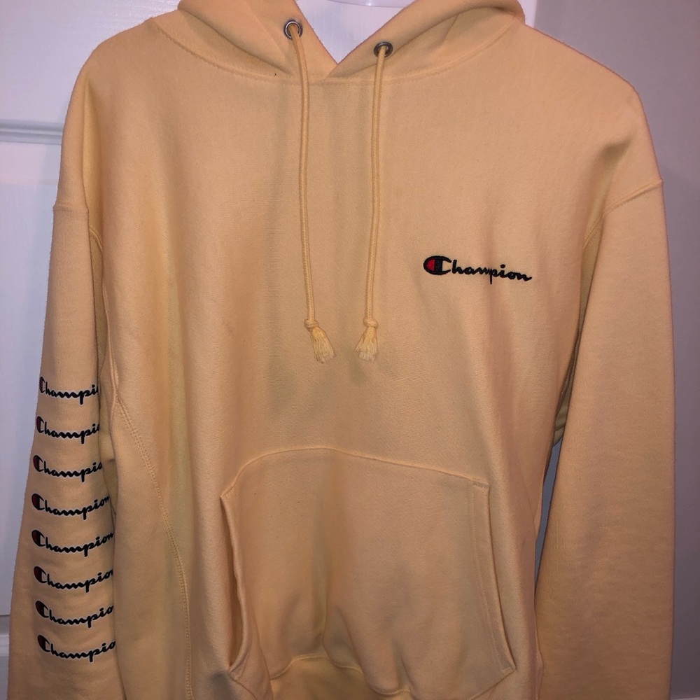 Champion Yellow Hoodie